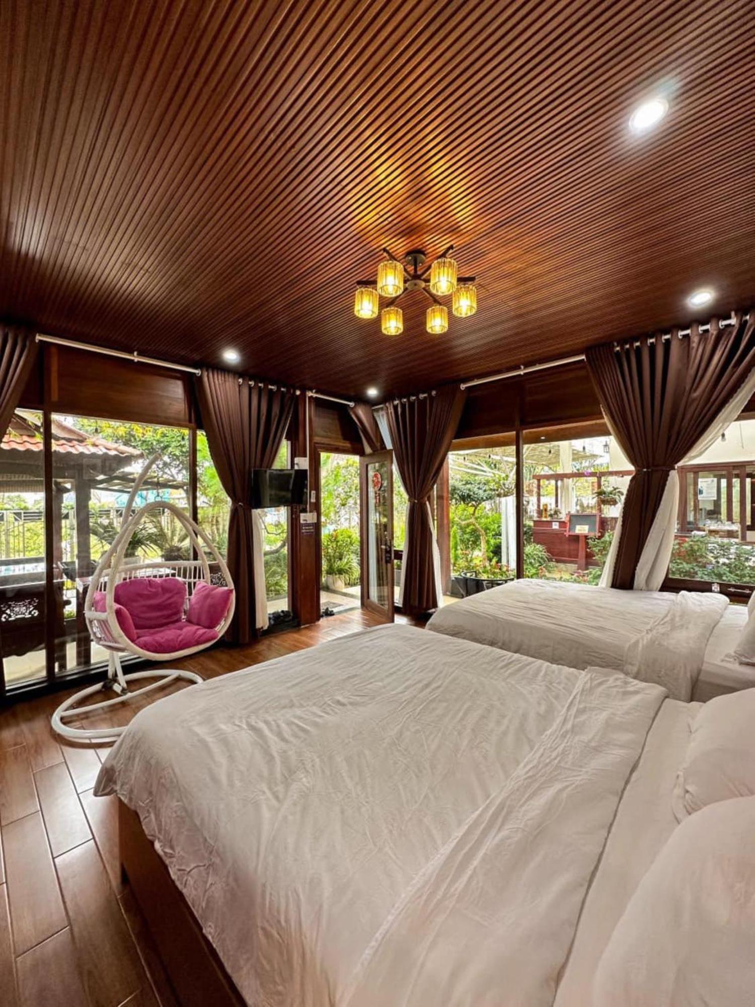 Vuon Tra Homestay Mang Den Kon Von Kla エクステリア 写真
