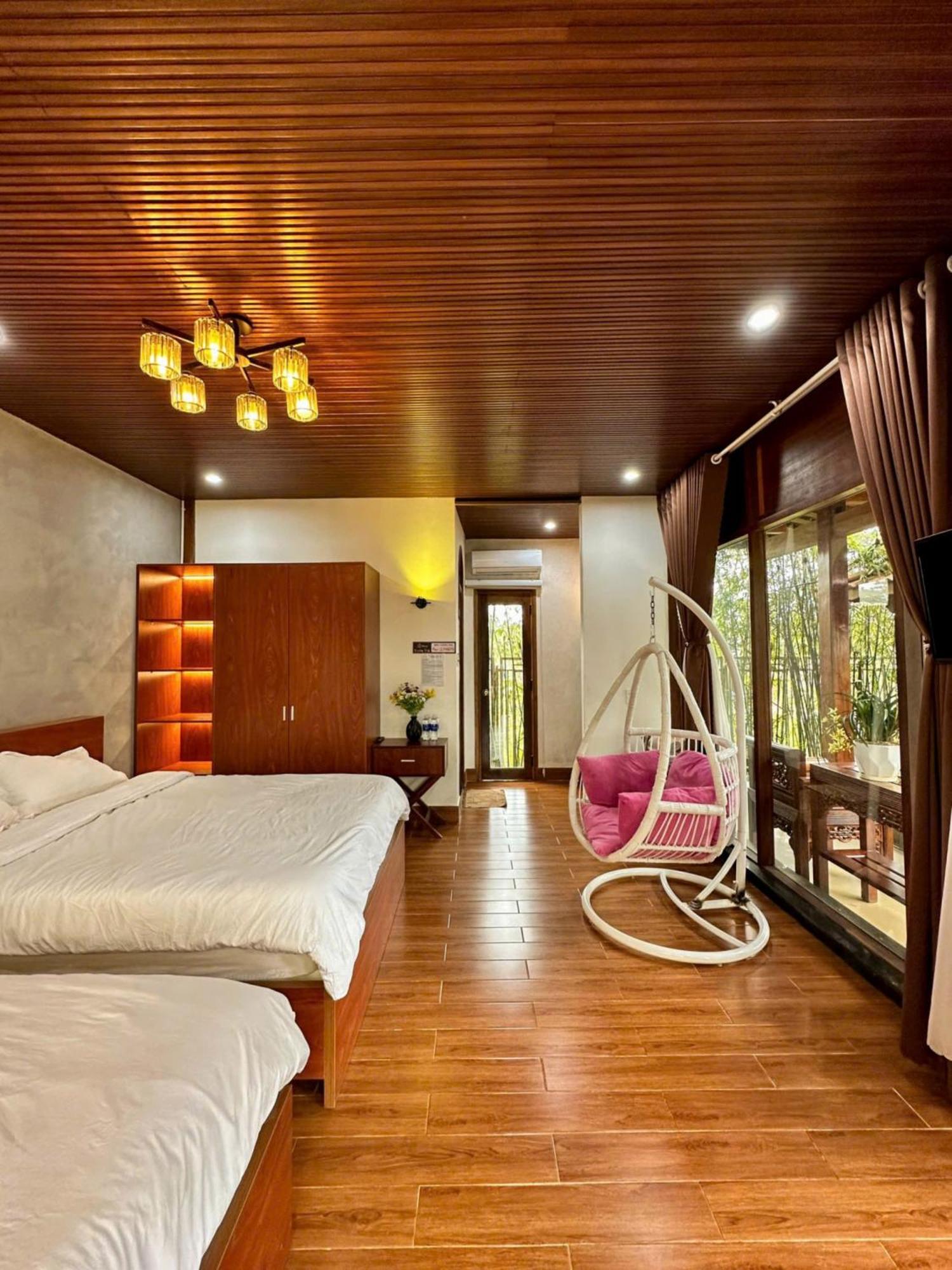 Vuon Tra Homestay Mang Den Kon Von Kla エクステリア 写真