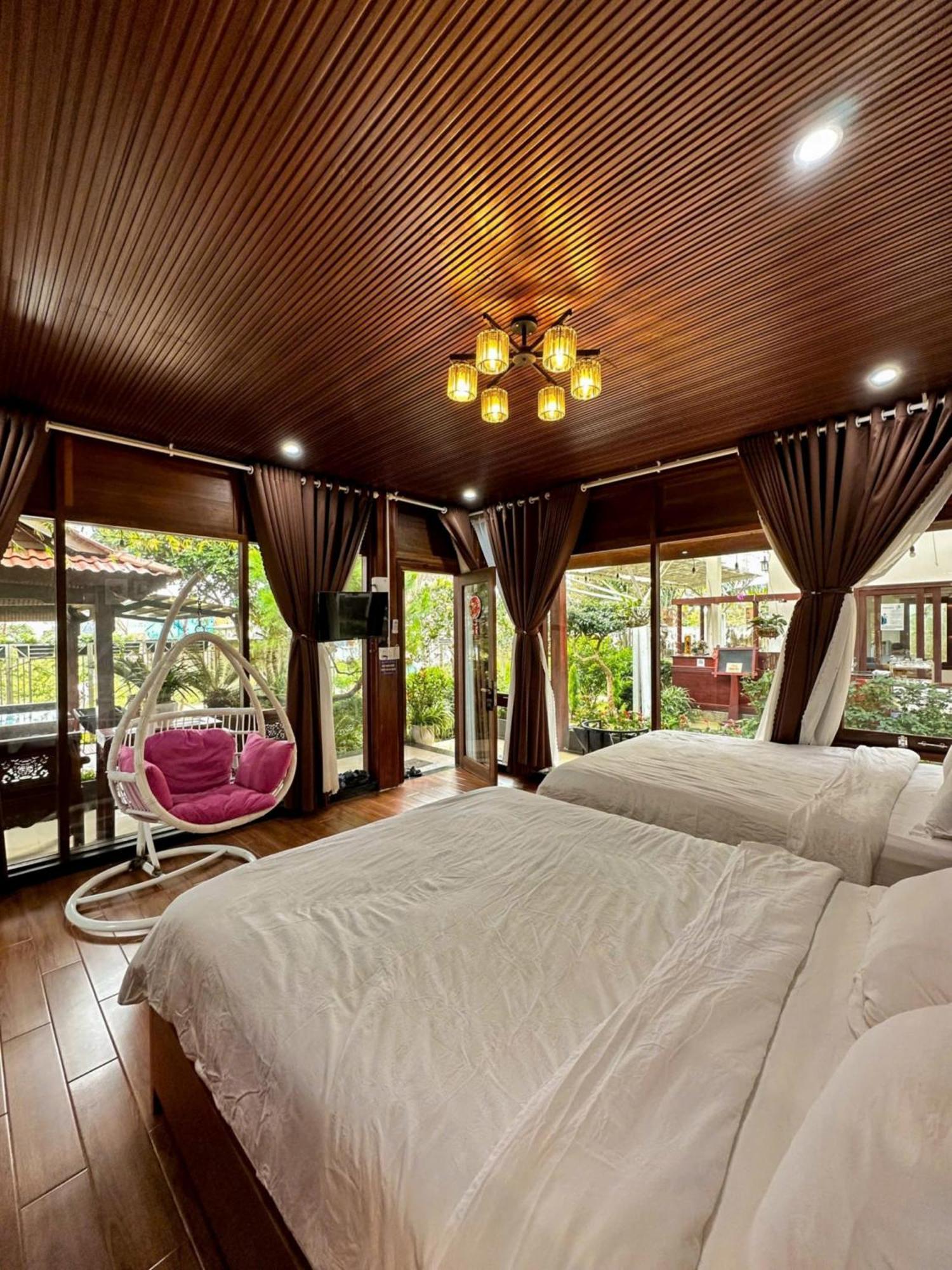 Vuon Tra Homestay Mang Den Kon Von Kla エクステリア 写真