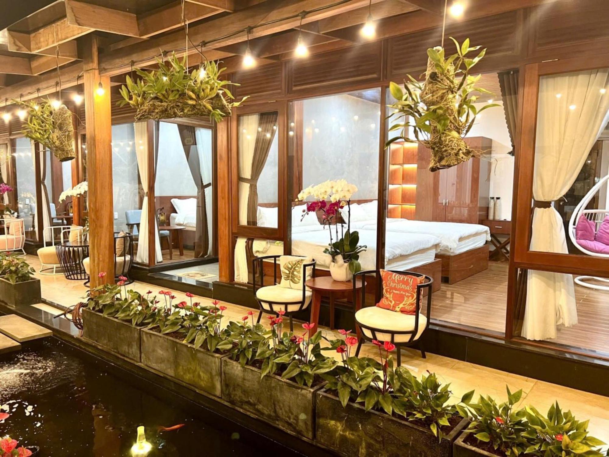Vuon Tra Homestay Mang Den Kon Von Kla エクステリア 写真